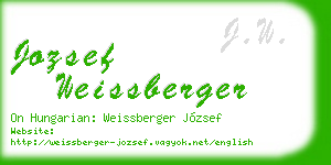 jozsef weissberger business card